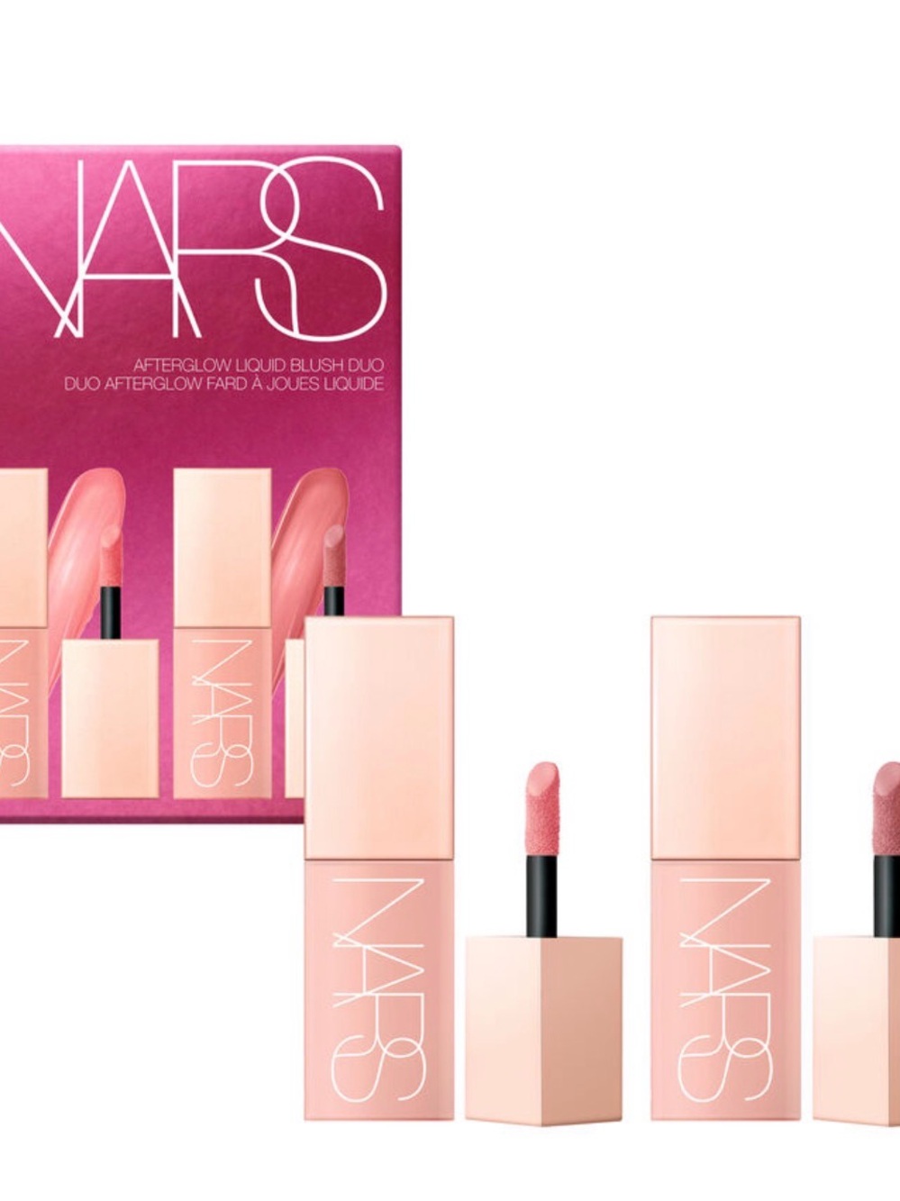 NARS Afterglow Liquid Blush Duo — Orgasm & Dolce Vita